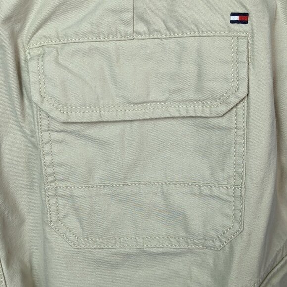 TOMMY HILFIGER Classic Fit Cotton Twill Cargo Shorts Khaki Size 38 - Picture 11 of 15